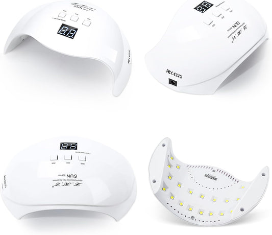 Home Simple LED Nail Light Therapy Machine – UV/LED Nail Dryer for Gel Polish