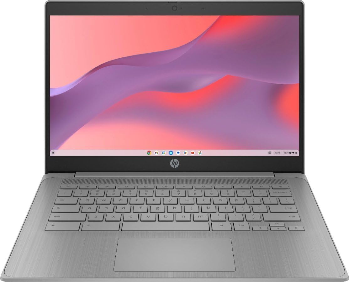 HP 2023 Chromebook Laptop, 14 Inch Display, Intel Celeron N4120 Processor,