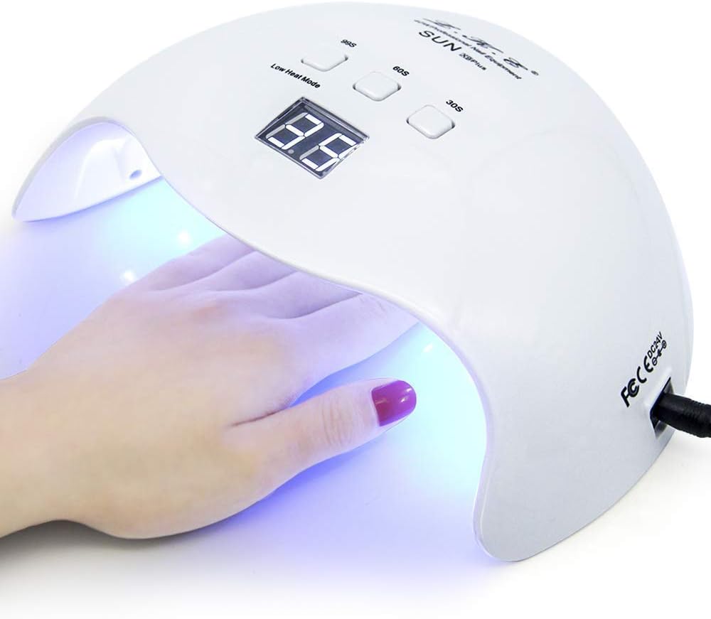 Home Simple LED Nail Light Therapy Machine – UV/LED Nail Dryer for Gel Polish
