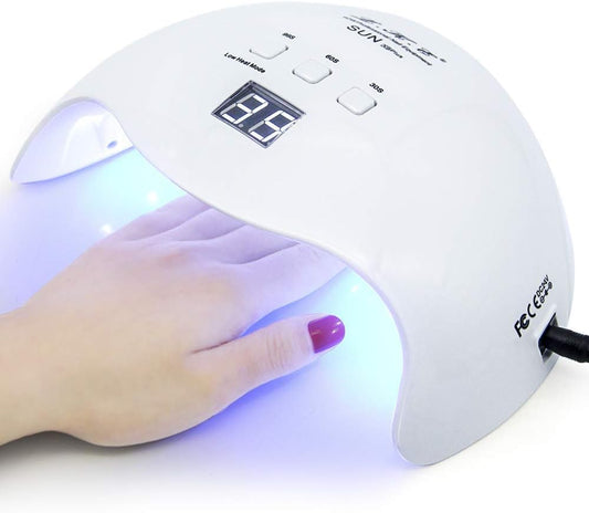Home Simple LED Nail Light Therapy Machine – UV/LED Nail Dryer for Gel Polish