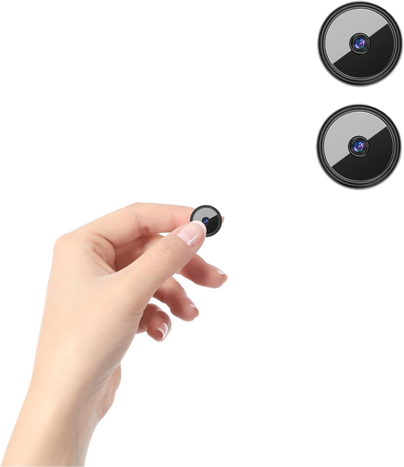 1pcs Only 0.9 inch Hidden Camera with Audio/Video Mini Small Spy Home Indoor Night Vision Motion