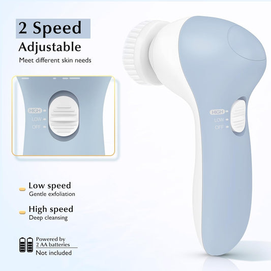 COSLUS 2-in-1 Facial Cleansing Brush – Deep Clean, Exfoliate & Glow