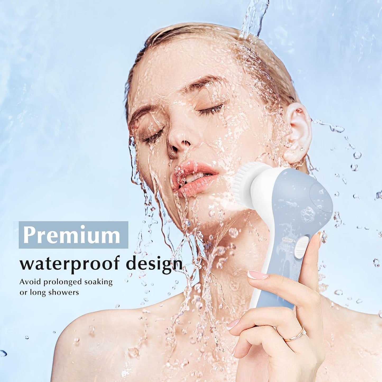 COSLUS 2-in-1 Facial Cleansing Brush – Deep Clean, Exfoliate & Glow