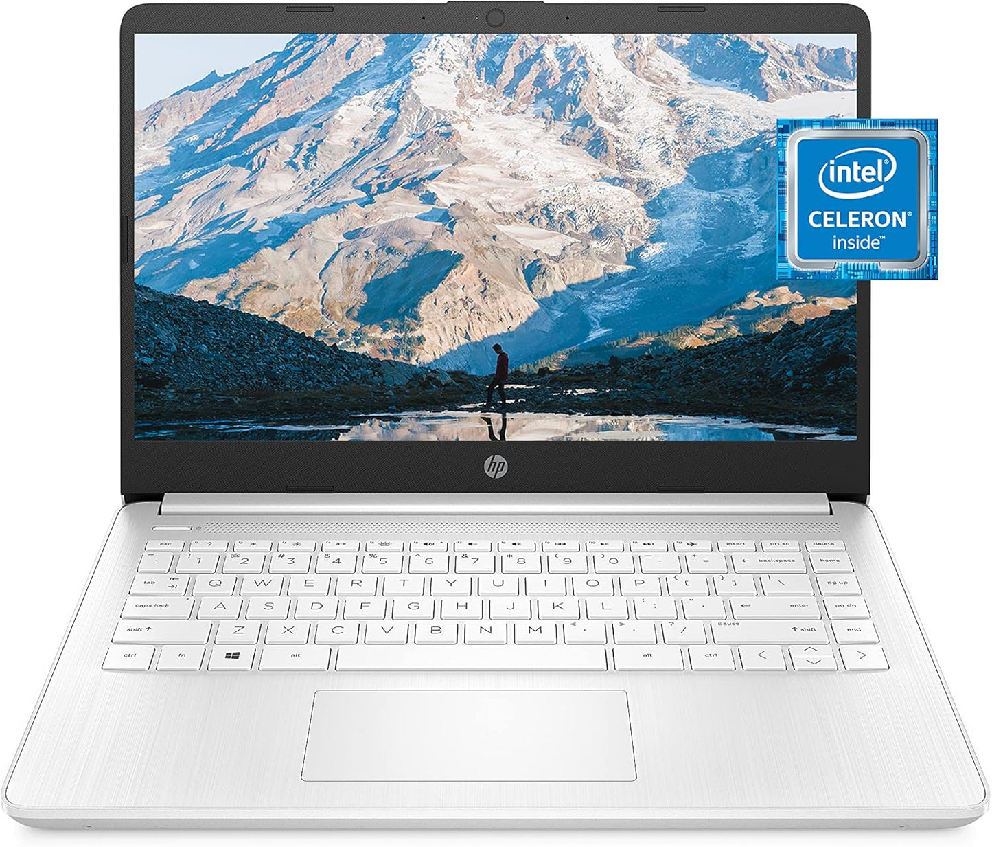 HP 14 Laptop, Intel Celeron N4020, 4 GB RAM, 64 GB Storage